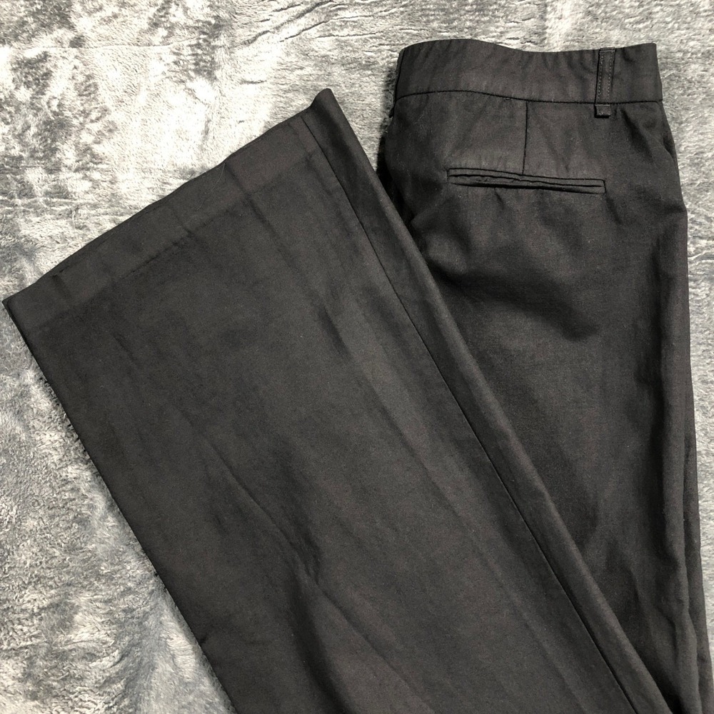 BCBGMAXAZRIA Camilla Trousers Women 6 Black Wide Leg Dress Pants‎ WBI2B167